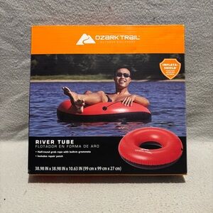 Ozark Trail Black Red River Round Tube with half- round grab rope new in box